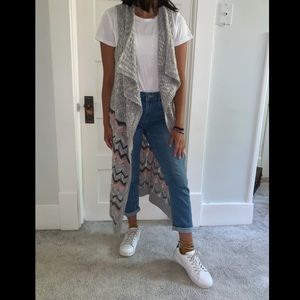 Sleeveless Floor Length Sweater Vest